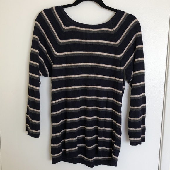 MOTH•Navy Striped Sweater - Picture 5 of 7